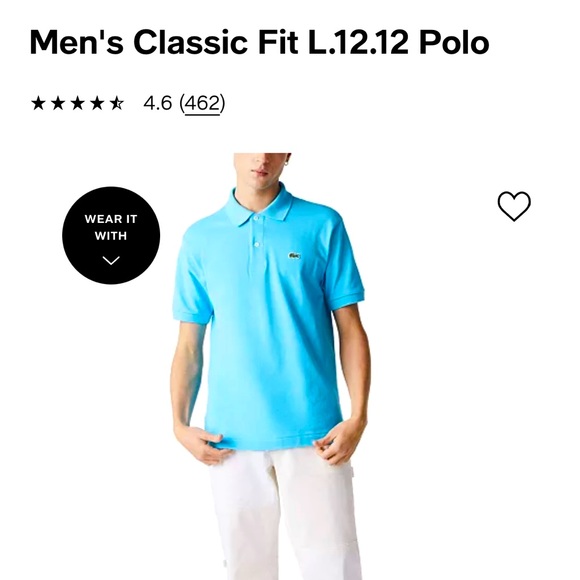 Lacoste Other - Regular fit, straight cut:
Simple and elegant. So chic.